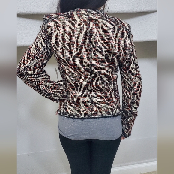 Classy Vintage Zara Tweed Set 2pc Zip Jacket and Skirt - Picture 9 of 9